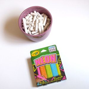 2/$20 Chalk Bundle White and Neon